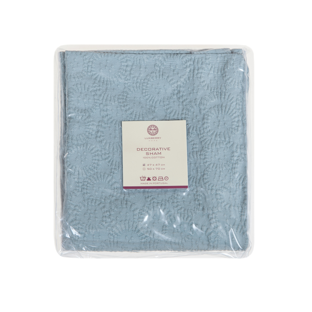 Покрывало 150x220 Luxberry Moss голубое