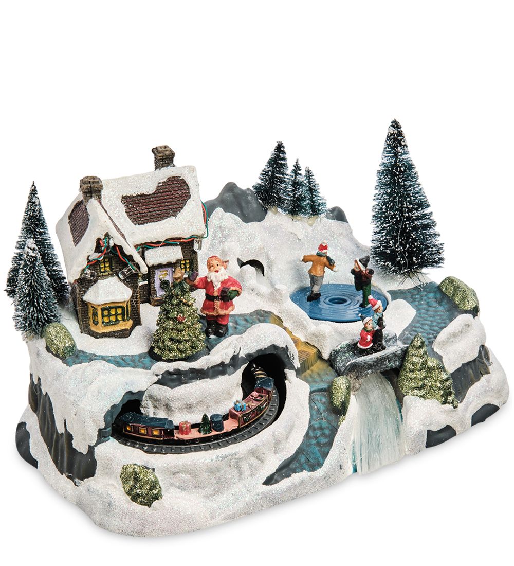 XM-711 Музыкальная новогодняя миниатюра с подсветкой