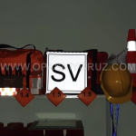Знак SV светоотражающий по ДОПОГ табличка на газовоз и цистерну