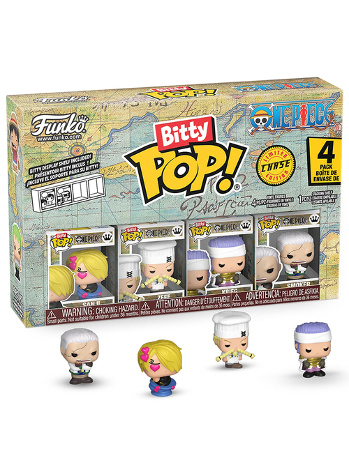 Набор Funko Bitty POP! One Piece Sanji+Zeff+Krieg+Chase (1 of 4) 4шт 86894