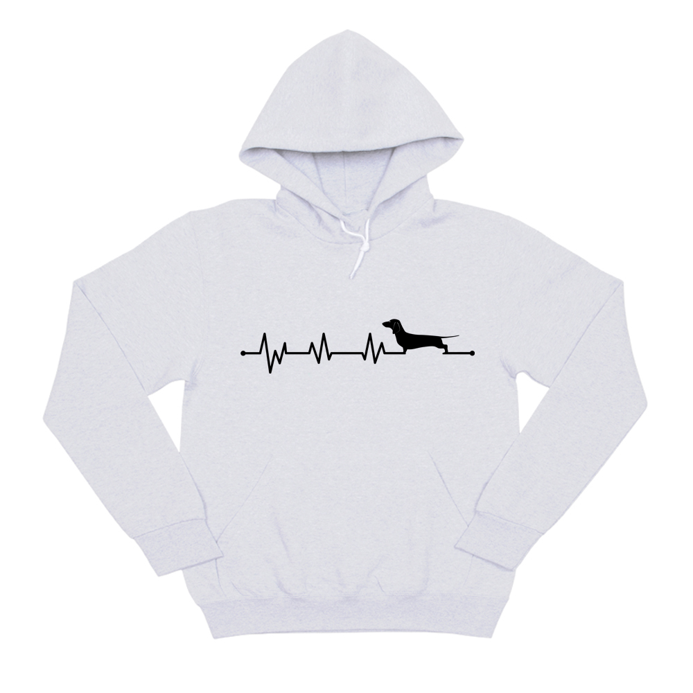 Толстовка  "Такса - сердечный ритм "