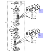 Кольца поршневые Yamaha 40X STD (оригинальный арт. 66T116030000)