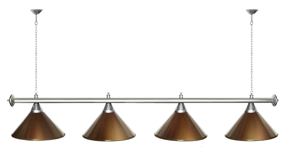 Лампа STARTBILLIARDS 4 пл. (плафоны золотые,штанга золотая,фурнитура золото)