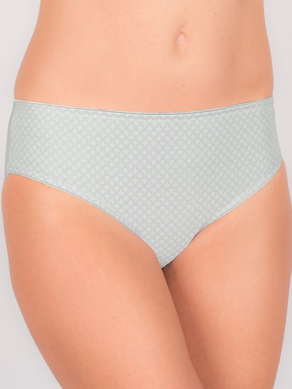 Светло-серые трусы-слипы с узором в виде капелелек (Размер: 44) (Цвет: светло-серый)