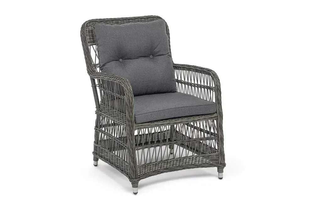 "Цесена" кресло плетеное из искусственного ротанга, цвет графит