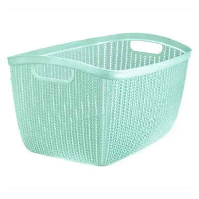 Корзина ВЯЗАНИЕ 26л фисташковый (комплект 5 шт)