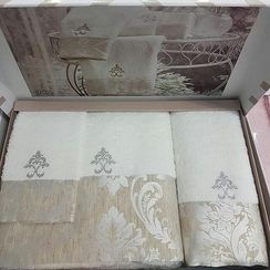 Набор полотенец  VITALY  3 пр 30х50  50Х100 и  75Х150   TIVOLYO HOME Турция