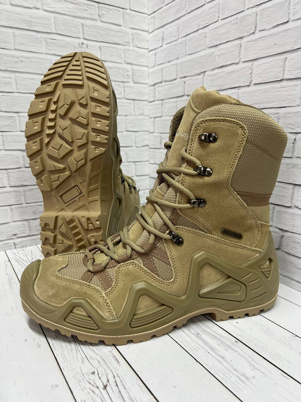 Тактические треккинговые ботинки m6-merlle / высокие / песок