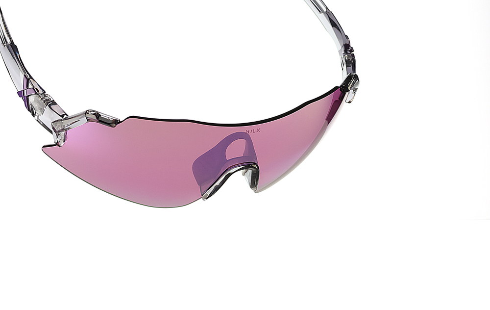 Спортивные очки с диоптриями HILX Savage 2.0 Shiny Crystal Grey Pink / Pink Lens