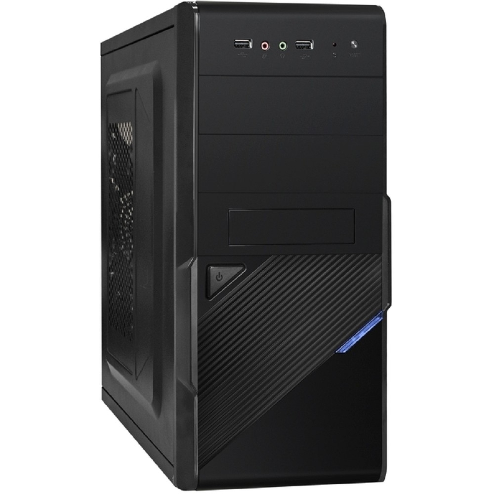 Корпус для компьютера Exegate EX284022RUS Корпус Minitower BA-201 Black, mATX, &lt;без БП&gt;, 2*USB, Audio