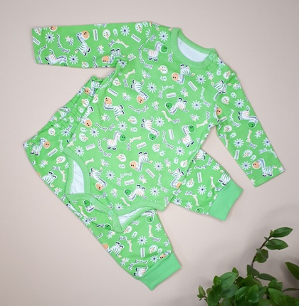 Комплект Зебра (зелёный)