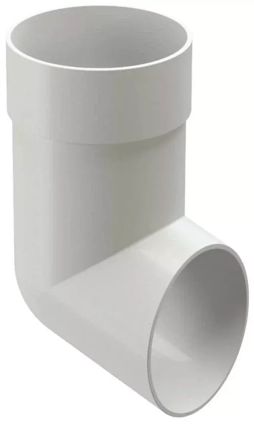 Колено сливное ПВХ Docke белое