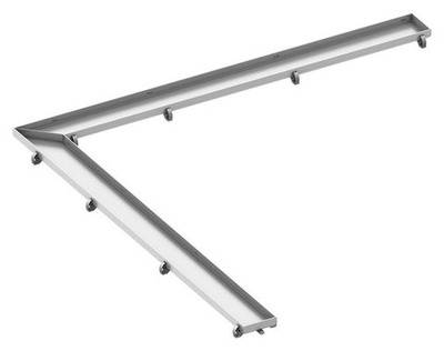 Основа для плитки TECEdrainline под облицовку плиткой "plate", для углового душевого канала 90°, 1200 х 1200