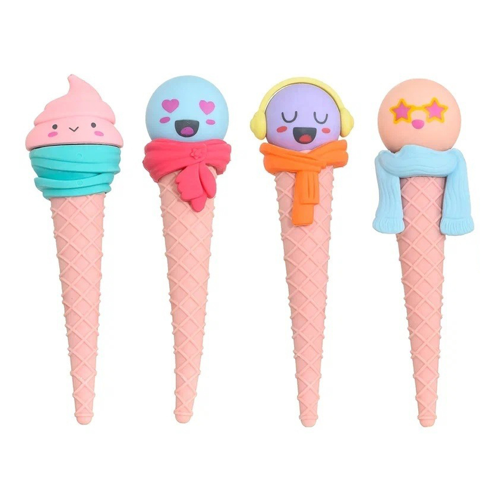 Ластик Qihao, фигурный, разборный, серия "Мороженое", корпус в форме рожка мороженого