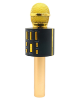 Беспроводной караоке микрофон V8 (золото)