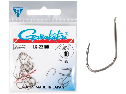 Крючки Gamakatsu LS-2210B HOOKS BRONZE разм. 10 25шт.