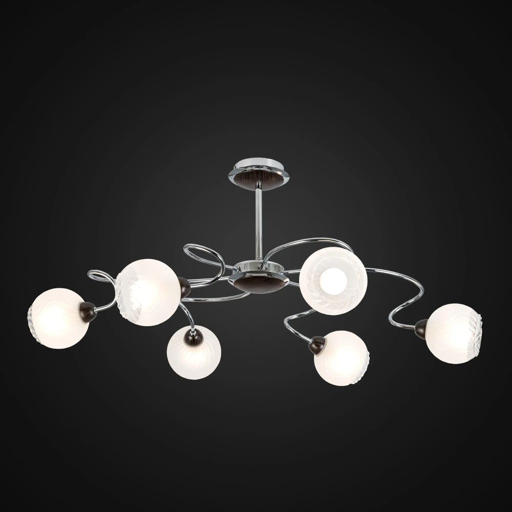 Citilux Одиссей CL130161 Люстра на штанге Венге Хром