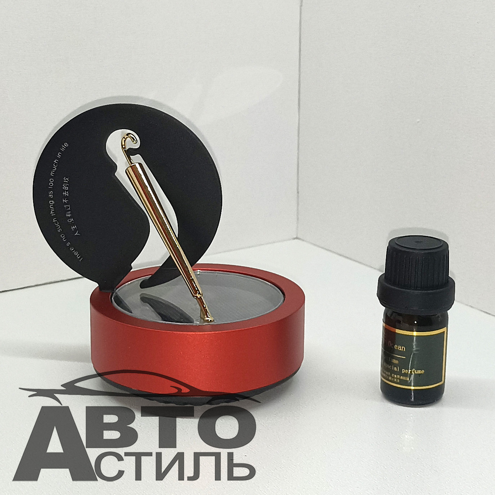 Ароматизатор-игрушка -на торпеду- ЗОНТ - солн батар (гель)- YC-05RD красный
