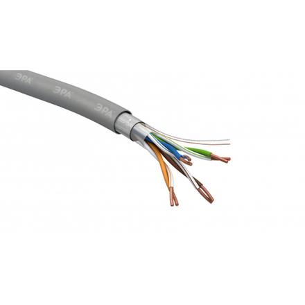 Кабель витая пара ЭРА SIMPLE F/UTP 4x2x24AWG Cat5e CU PVC 305 м