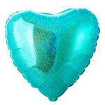 Шар фольгированный Сердце 45 см (Бирюзовый)