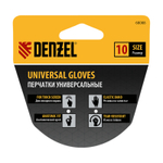Перчатки универсальные, искусственный мех, работа с сенсорным экраном, размер 10 Denzel