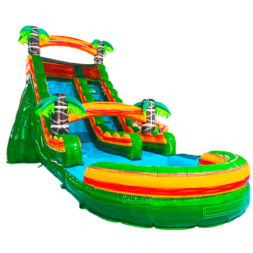 Водная горка с бассейном «Тропический вызов» 9,6×3,3×5,4 м