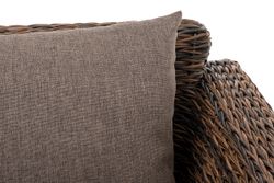 "Капучино" кресло из искусственного ротанга (гиацинт), цвет коричневый