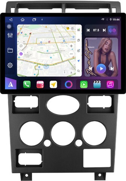 Магнитола для Ford Mondeo 3 2000-2006 (кондиционер) - FarCar BX877 монитор 13" 2K QLED на Android 13, TS10, 6+128, CarPlay, 4G SIM-слот