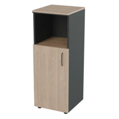 Шкаф для документов средний узкий с нишей Prego office 403х420х1240 ПОШСУН