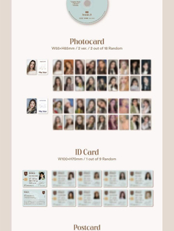 Альбом Fromis_9 - 9 Way Ticket 2nd Single Album 2 Version SET