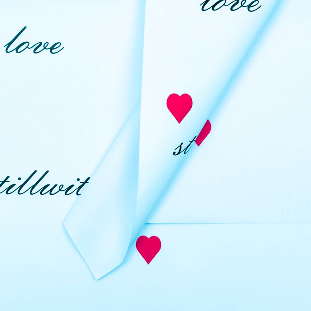 ЛИСТ &quot;Пожелания&quot; 58*58/10шт НЕЖНО-ГОЛУБОЙ