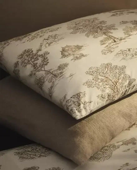 ZARA HOME НАВОЛОЧКА С ПРИНТОМ «ЛЕС», КОРИЧНЕВЫЙ