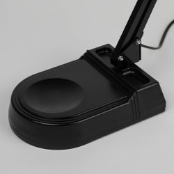 Настольный светильник ЭРА NL-202-G23-11W-BK с лампой PL на струбцине и с основанием черный