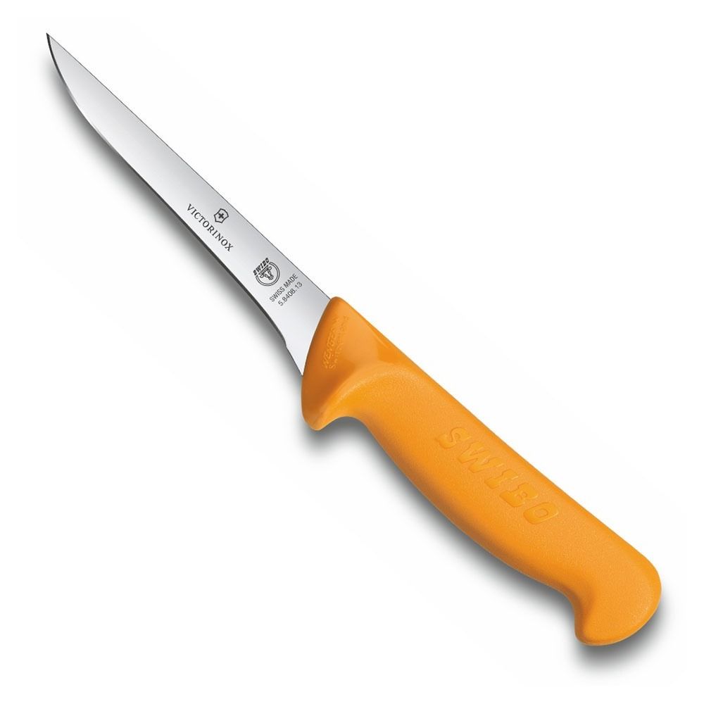 Нож Victorinox разделочный для мяса, лезвие 16 см прямое, желтый