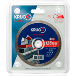 Диск алмазный сплошной ультратонкий по керамике KRUGO MASTER 125х1,2х22,23х8mm, 81041250243