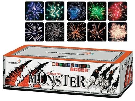 Батарея салютов "Monster" MC148 200 залпов * 0,8"  (1/2)
