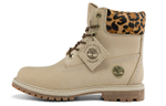 Timberland 6 Inch Safari Cheetah Waterproof Boot "Ivory Nubuck" Women"s