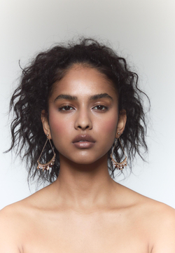 STRADIVARIUS Мини-серьги из бисера, золотой