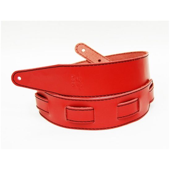 Ремень для гитары, кожаный, красный, Fidel FL111056LP Premier