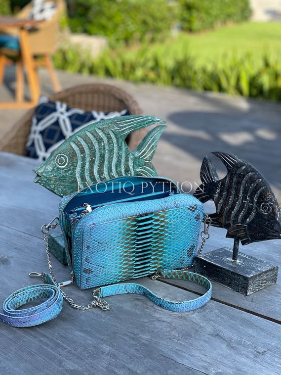 Сумочка из натуральной кожи питона BG-467