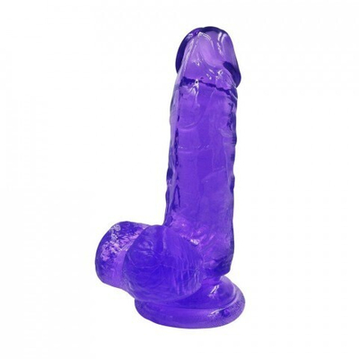 Фаллоимитатор на присоске My Extaz, фиолетовый, 14x3,5 см