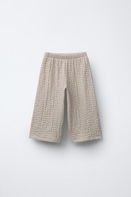 ZARA БЛЕСТЯЩИЕ БРЮКИ-КЮЛОТЫ, СЕРЕБРО
