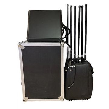 Подавитель дронов РЭБ CKJ-1704-Mobile 340W 7 канальный мощный блокиратор квадрокоптеров