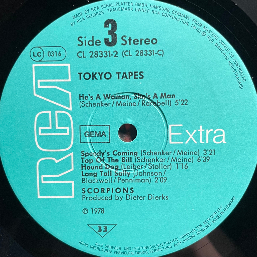 Scorpions ‎– Tokyo Tapes 2LP (Германия 1978г.)