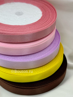 Атласная лента розовая 1 см