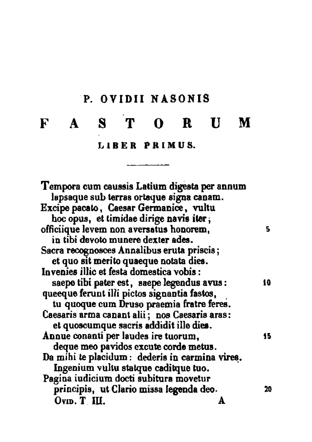 P. Ovidii Nasonis Opera. Fasti, Tristia, Ponticae Epistolae, Ibis (Latin Edition) | Publius Ovidius Naso