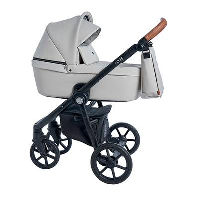 Детская коляска Roan Coss 3 в 1 эко-кожа New 2021 Island Stone (Серый)