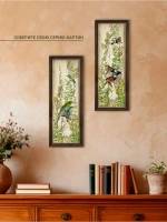 Картина интерьерная на бумаге в багетной раме 19*51 см