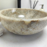 Раковина из оникса Bowl Grey TinLip BO-60605 1.9cm 40*40*15