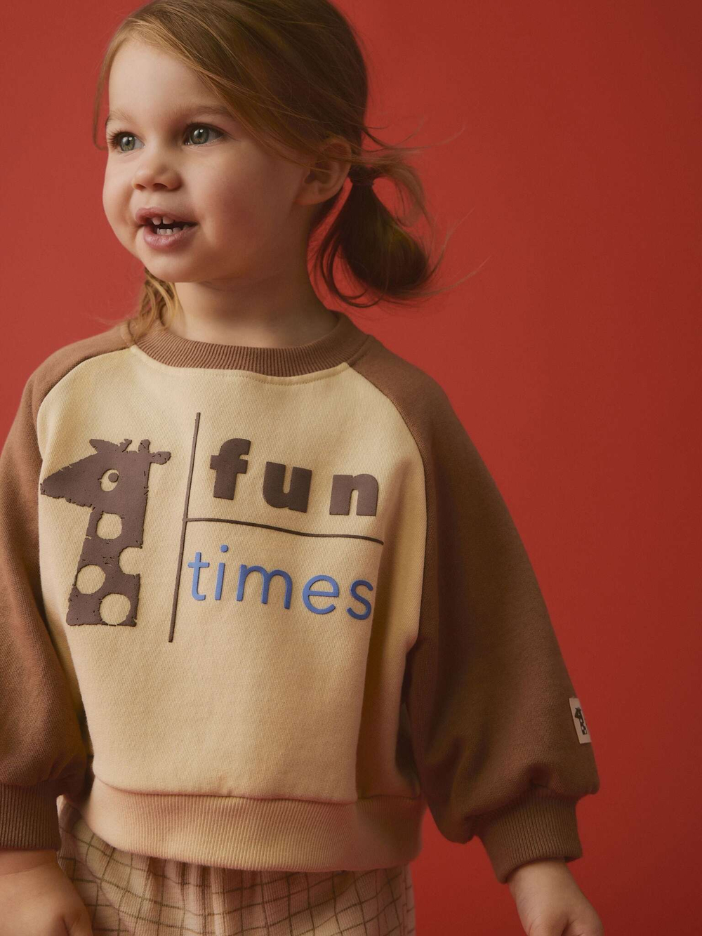 Толстовка и брюки в комплекте для девочки Next E54-929, Песочный, Кремовый